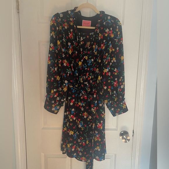 Spring close out sale! Kate Spade black floral dress in EUC - Picture 3 of 5